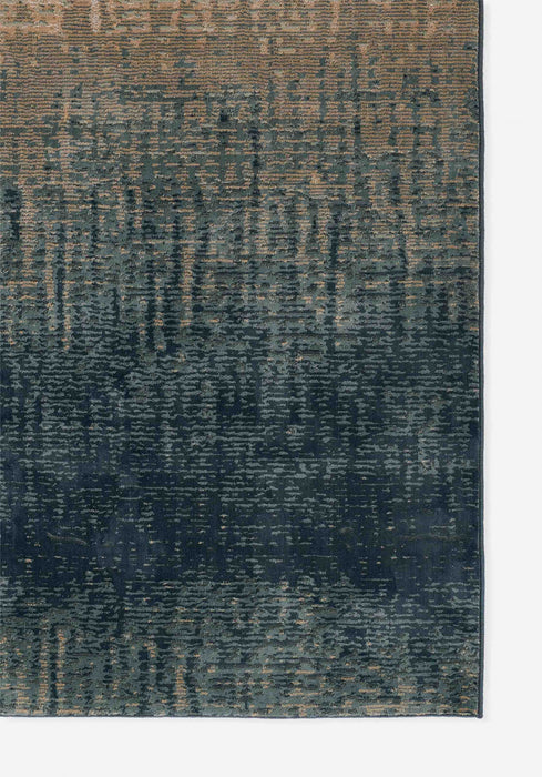 Tapis Contemporain Sable 2'2\" x 7'7\" en Bleu