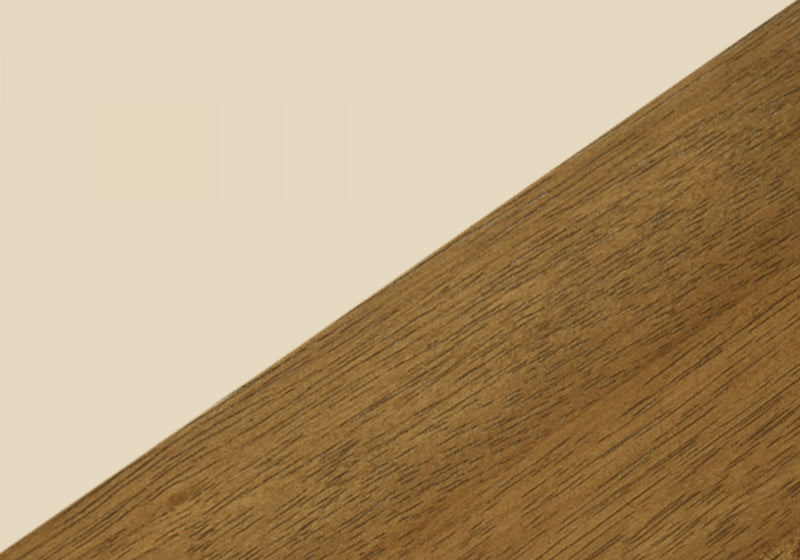 Ensemble de 2 chaises de salle à manger de style transitionnel avec pattes en chêne et couleur crème pour la cuisine et la salle à manger