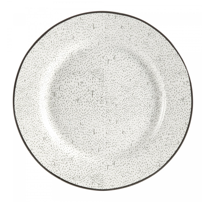 H2K Ensemble de Vaisselle Sketch en Porcelaine 12 Morceaux