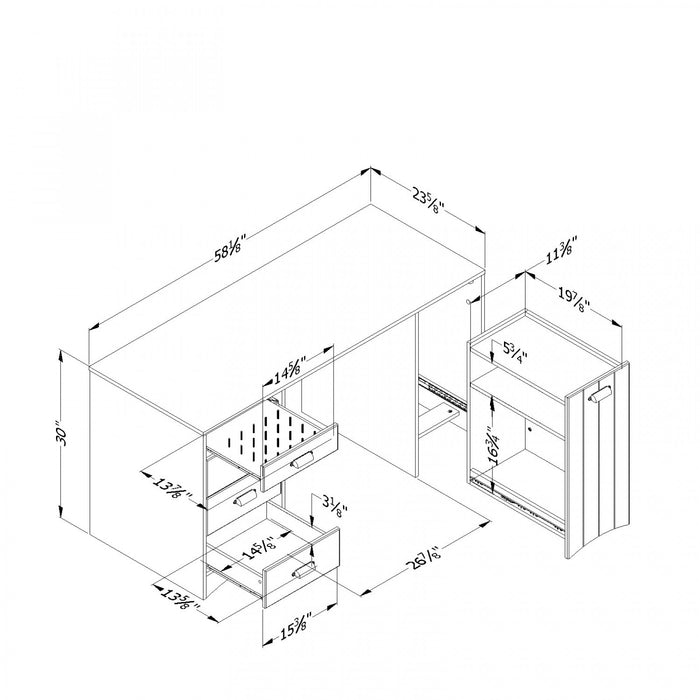 Artwork Table De Couture - Blanc Solide