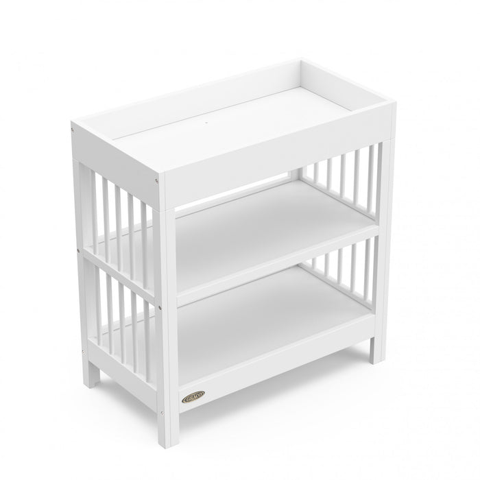 Graco Teddi Table a langer avec matelas a langer resistant a l’eau - Blanc
