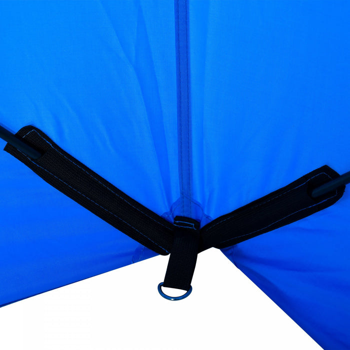 Outsunny Abri De Tente De Peche Sur Glace Pour 2 Pers Sac De Transport Bleu