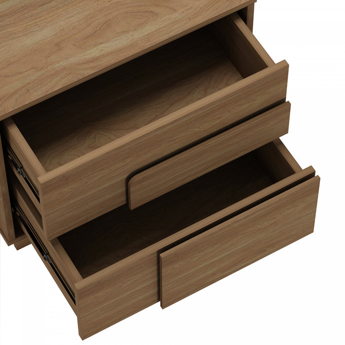 Table de nuit Horizon Moderne 56 cm en erable (2 tiroirs)