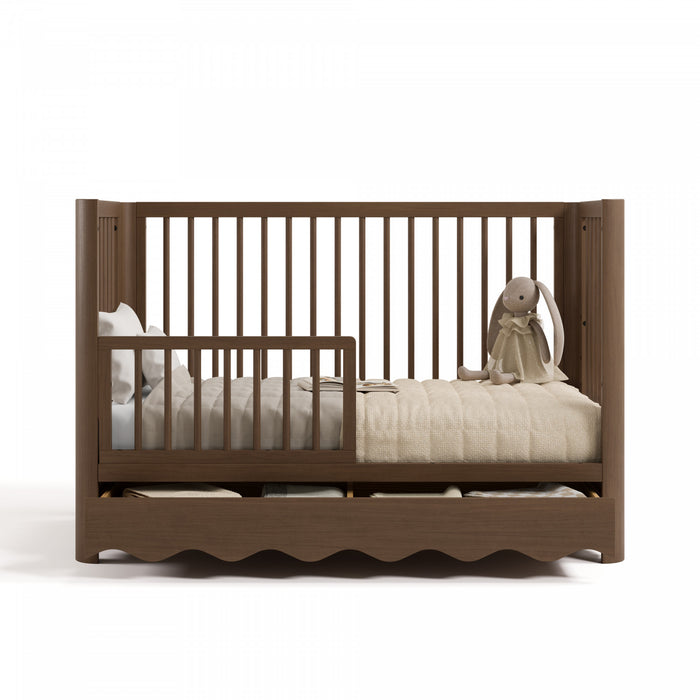 Storkcraft Casablanca Lit de bebe convertible 5-en-1 de luxe avec tiroir - Noisette