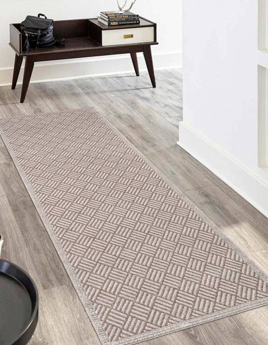 Tapis Contemporain Eve 2'0\" x 10'0\" en brun