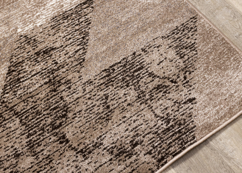 Carpette May à motifs géométriques vieillis - 7 pi 10 po x 10 pi 6 po