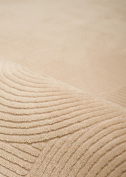 Tapis Lavable/Contemporain Elion 2'8\" x 8'0\" en Beige