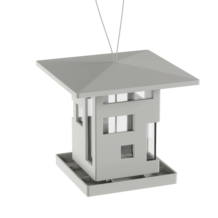 Cabane et mangeoire à oiseaux de Umbra - grise