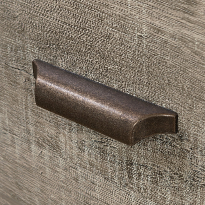 Versa Bureau De Travail Pour Ordinateur Avec Huche - Chene Vieilli