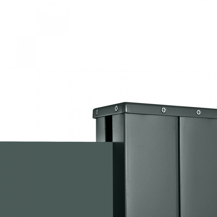 Outsunny Ecran De Confidentialite Pliant Pour Auvent Lateral 118\"x79\" Gris