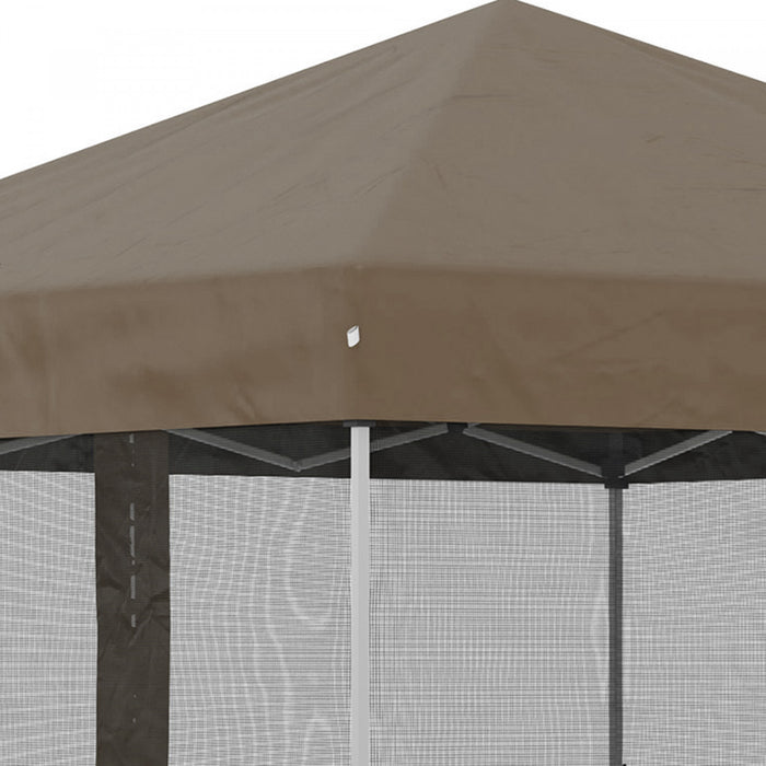 Outsunny 10' X 10' Tente D'exterieur Pop-up Avec Parois En Maille