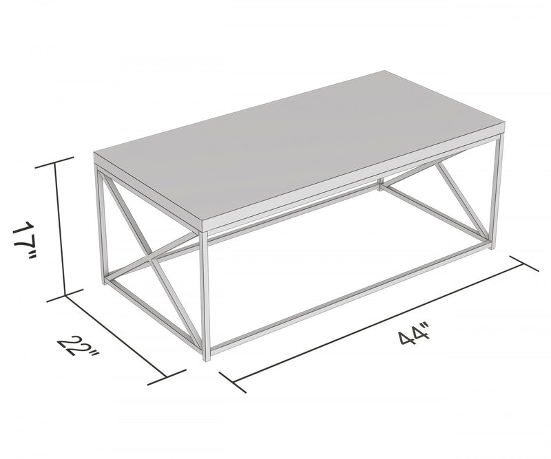 Table à café de 44 po en bois recyclé avec métal noir