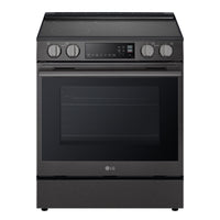  Cuisinière à induction encastrée intelligente LG de 6,3 pi3 et de 30 po avec friture à air - acier inoxydable noir - LSIL6334ZE