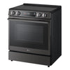 LG 30" 6.3 Cu. Ft. Smart Slide-In Induction Range with Air Fry - Black Stainless - LSIL6334ZE | Cuisinière à induction encastrée intelligente LG de 6,3 pi3 et de 30 po avec friture à air - acier inoxydable noir - LSIL6334ZE