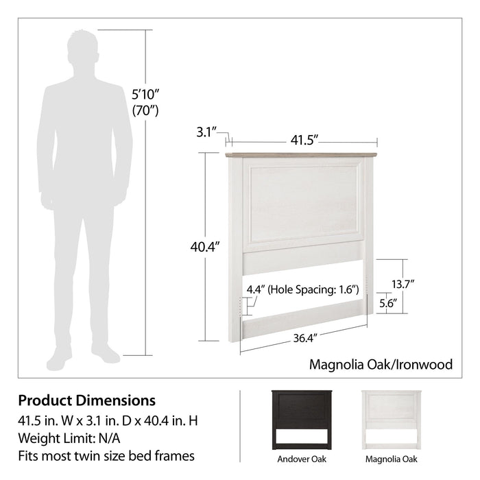 Tête de lit Hillview de Ameriwood Home espresso - format lit simple