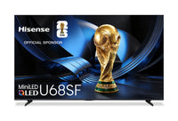  Téléviseur QLED Hisense U68SF UHD 4K de 75 po avec Mini DEL et IA (75U68SF) - modèle 2026