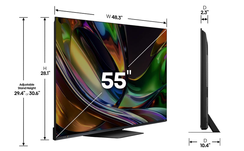 Téléviseur intelligent Hisense de 55 po avec technologie RGB Mini DEL et Google TV (55UR8SG) - modèle 2026