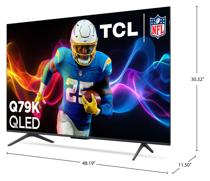 Téléviseur intelligent QLED TCL Q79K UHD 4K de 55 po avec Google TVMC (55Q79K) - modèle 2025