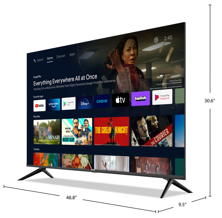 Téléviseur intelligent NTC UHD de 55 po avec Android TVMC