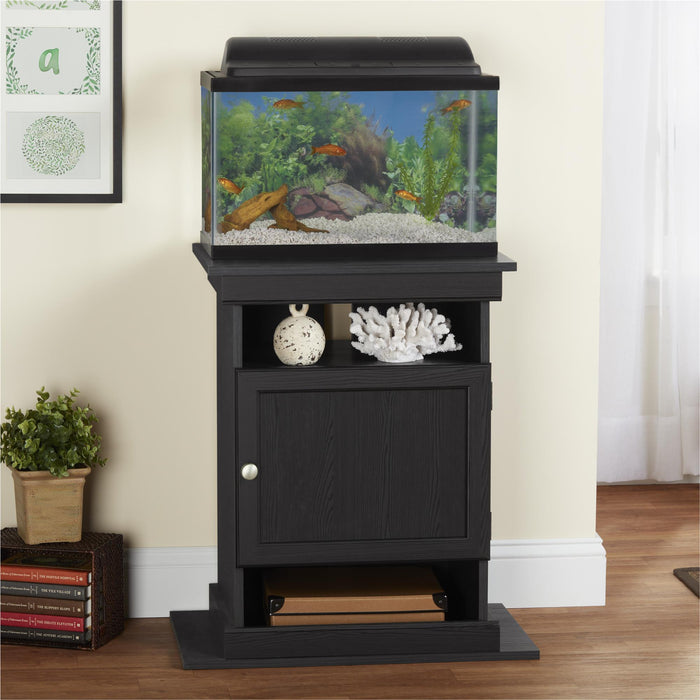 Meuble pour aquarium ou terrarium de 10 ou 20 gallons Flipper d’Ameriwood Home - chêne noir