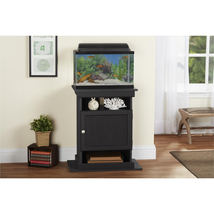 Meuble pour aquarium ou terrarium de 10 ou 20 gallons Flipper d’Ameriwood Home - chêne noir
