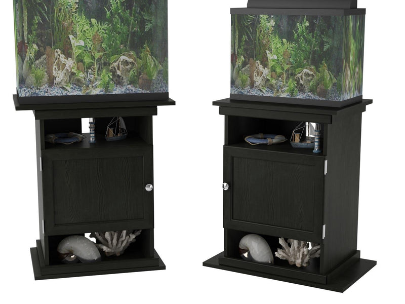 Meuble pour aquarium ou terrarium de 10 ou 20 gallons Flipper d’Ameriwood Home - chêne noir