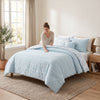 Isabelle 5-Piece Reversible Clipped Jacquard Comforter Set, Double/Queen  | Ensemble Douillette Reversible 5 Morceaux Isabelle, Double/Queen