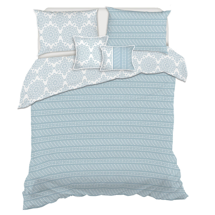 Ensemble Douillette Reversible 5 Morceaux Isabelle, Double/Queen 