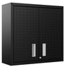 Armoire flottante Fortress de 30 po en métal texturé avec tablettes réglables pour le garage - gris anthracite