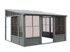 Gazebo Penguin Florence - Solarium mural 8x12 Toit d'acier