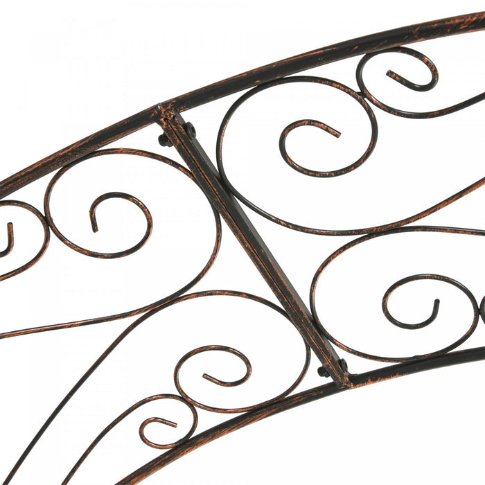 Outsunny Arche De Jardin En Metal De 2,1 M Tonnelle De Passerelle Exterieure Pour Plantes De Vigne Grimpantes Decoratives Patio Pelouse Cour Fete Ceremonie Decoration Accessoires Noir