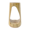 Brio 26.57" Rustic Tree-Stump MGO Accent Table, Unique Wood Grain Indoor Side Table, Natural | Table d'appoint style souche Brio 26,57 pouces MGO, table laterale interieure grain de bois unique, naturel