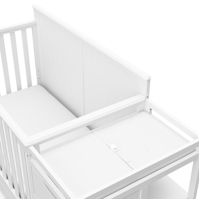 Graco Hadley Lit de bebe convertible 5-en-1 avec table a langer et tiroir - Blanc