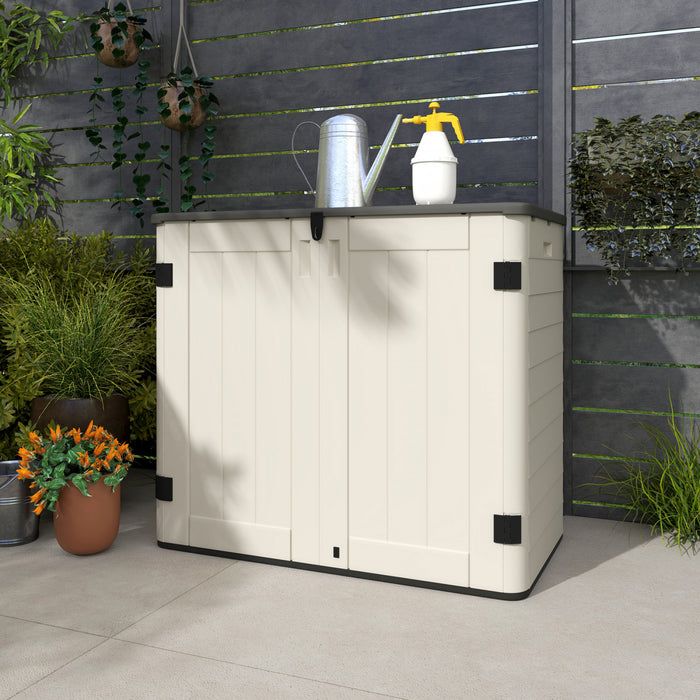Outsunny Armoire De Rangement De 185 Gallons Avec Et Portes Verrouillables
