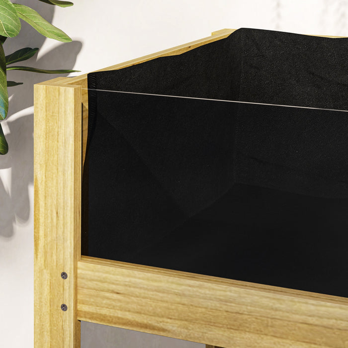 Outsunny Jardiniere surelevee d'exterieur en bois 43,3\" x 19,7\" x 31,5\"