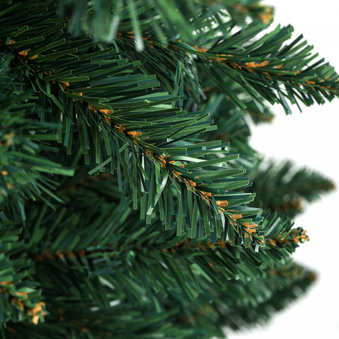 Homcom Arbre De Noel Artificiel De 6pi De Haut Avec Base En Acier, Vert