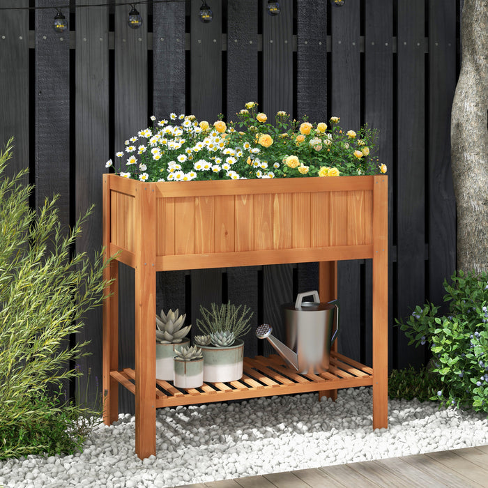 Costway Jardiniere Exterieur Dimension119x57x90 Cm En Bois Potager Sur Pied En Bois Outil Genial En Plein Air