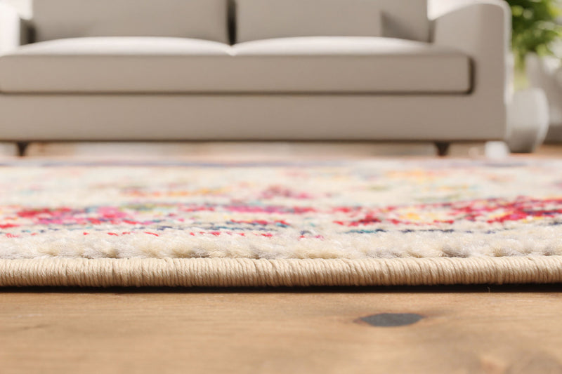 Tapis de Couloir Traditionnel Jasmine 2'8\" x 8'2\" en Ivoire