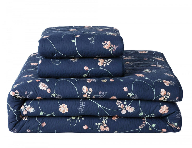 Ensemble de Courtepointe Reversible 3 Pieces Tres Grand Lit 