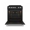 Leonardo Espresso 30" Slide-In Electric Range in Black 5.0 cu. Ft. -FFSEL6022-30BLK | Cuisiniere electrique encastrable Leonardo Espresso 30 po, noire, 5 pi³ - FFSEL6022-30BLK