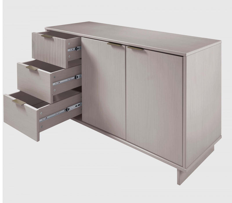 Buffet moderne Granville 55\" en gris clair