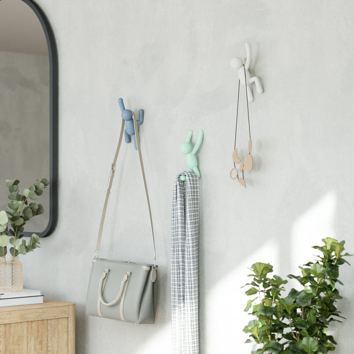 Crochets muraux Buddy de Umbra - gris et verts