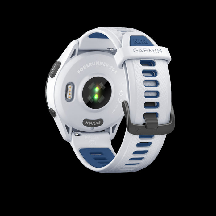 Garmin Forerunner® 265 Montre Gps Intelligente - Suivi De Fitness Avec Gps Multi-bande - Pierre Blanche