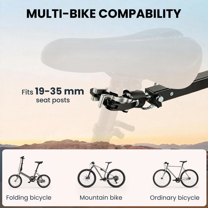 Remorque a velo Soozier, remorque de transport de 64,3 L avec boite pliable