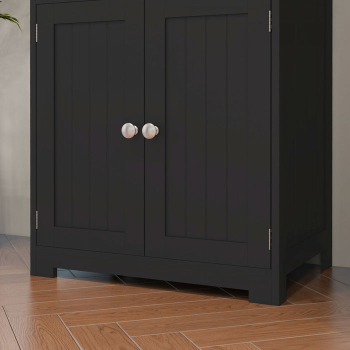 HOMCOM 63\" Buffet avec Huche, Armoire de Rangement avec Etagere Ajustable