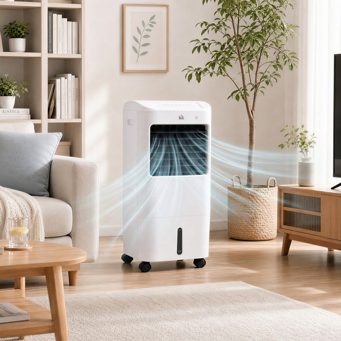 HOMCOM Refroidisseur d'air par evaporation, ventilateur de refroidissement
