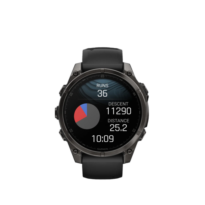  Carbon Gray Dlc Titanium With Black/pebble Gray Silicone Band