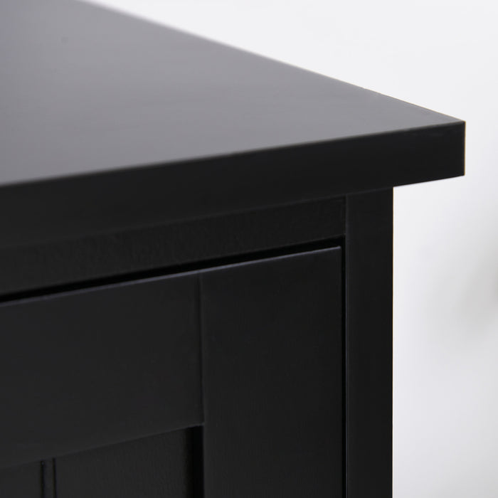 HOMCOM Garde-Manger Cuisine 48\" Armoire Rangement Etageres Noir