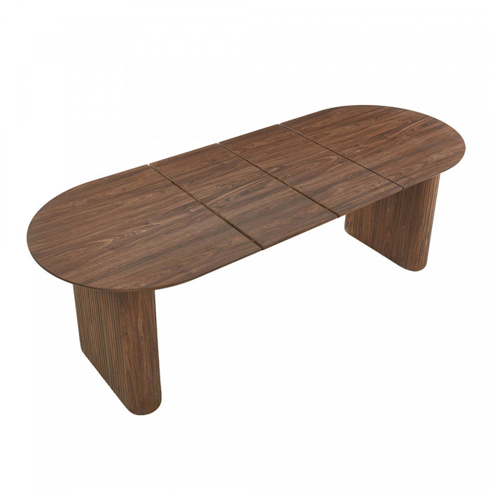 Table a manger extensible Lucas, finition noyer