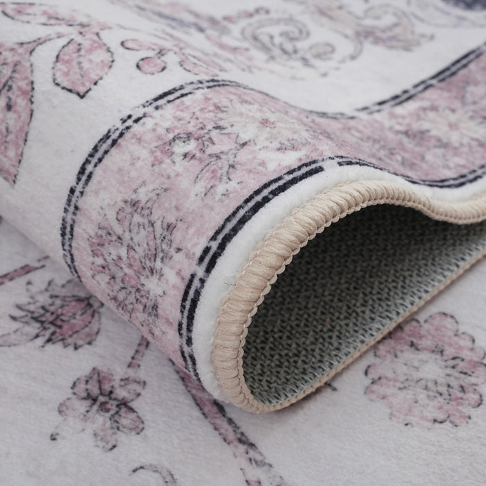 Aqua Primavera Tapis Lavable Et Antiderapant A Poils Ras 8'x10'